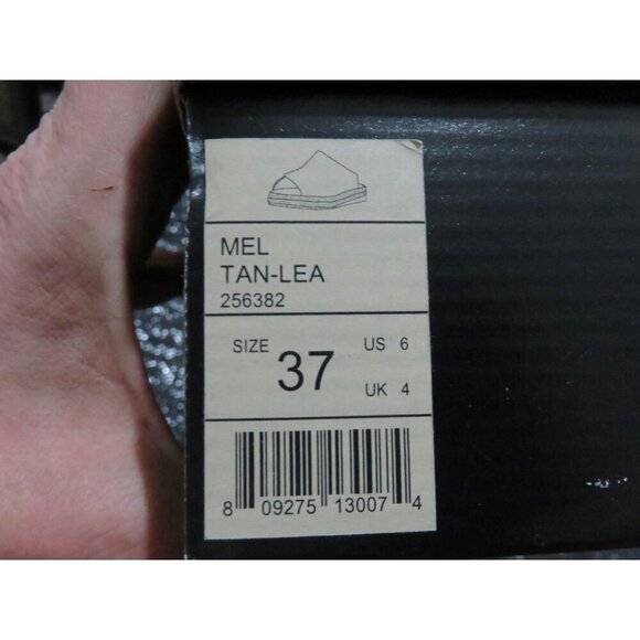 Chelsea + Crew Black Label Mel Tan Leather espadrille slide mules 38 or US 8 - Picture 12 of 12